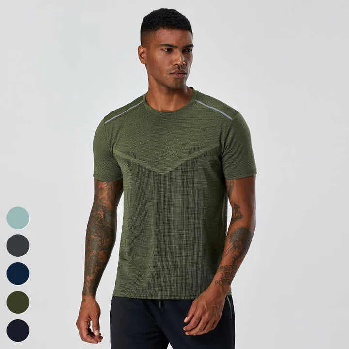 ملابس رياضية للرجال بشعار مخصص .. Custom Logo Gym Clothes Men Breathable