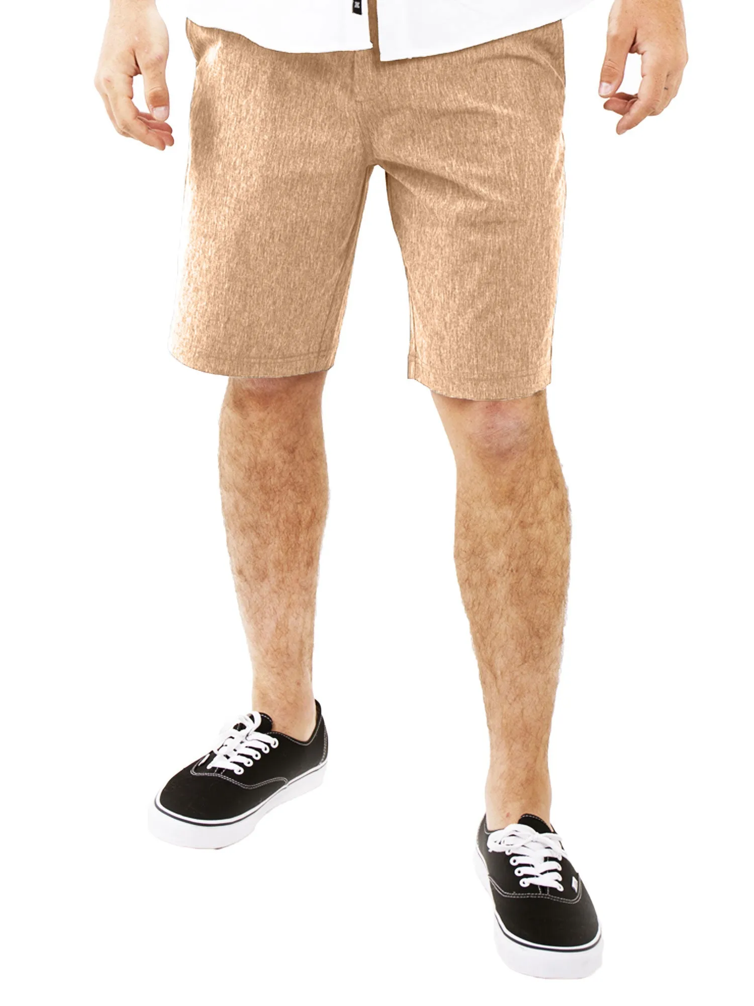 Alpha Mens Hybrid Shorts - Yarn Dye Charcoal