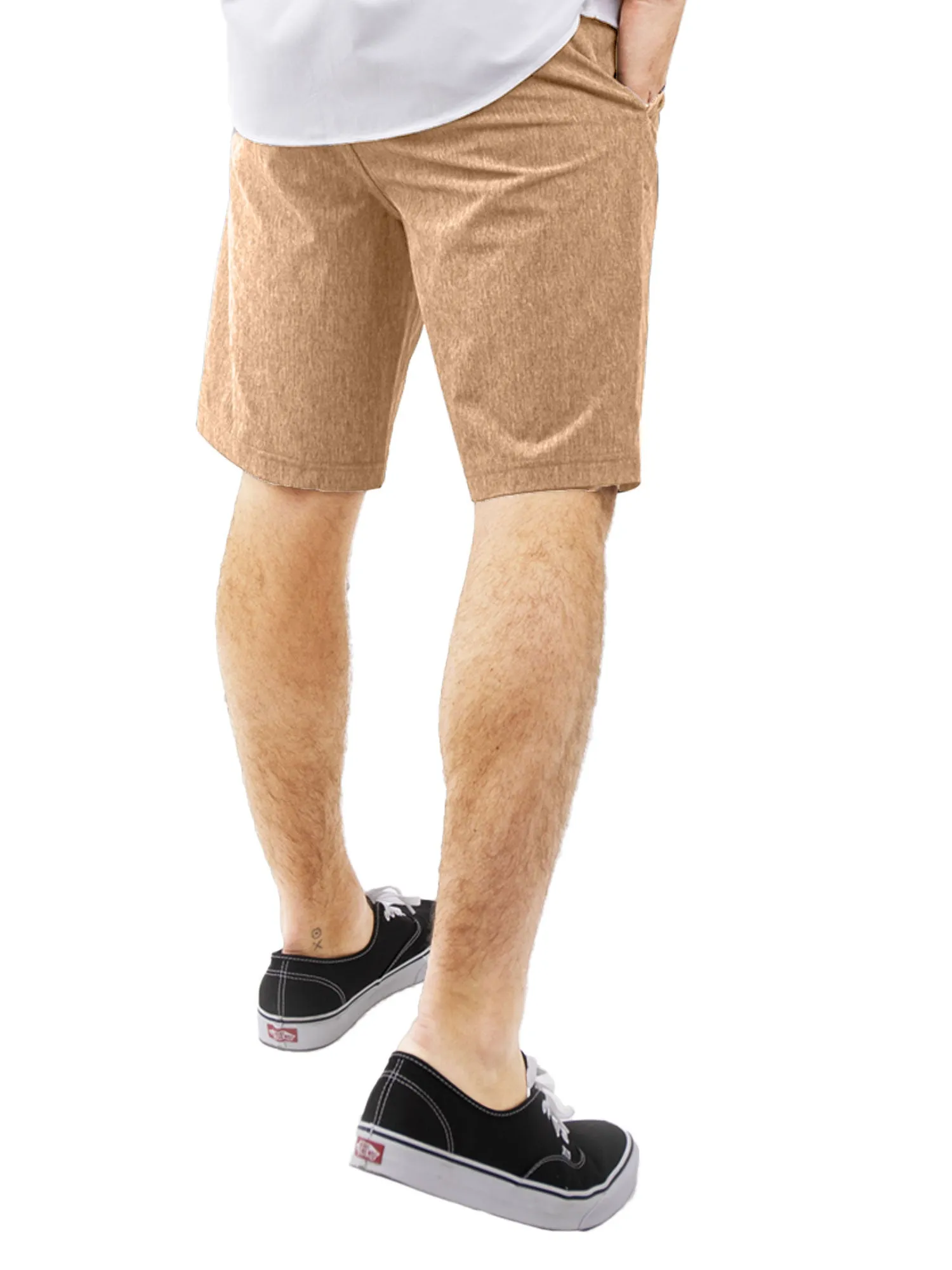 Alpha Mens Hybrid Shorts - Yarn Dye Charcoal