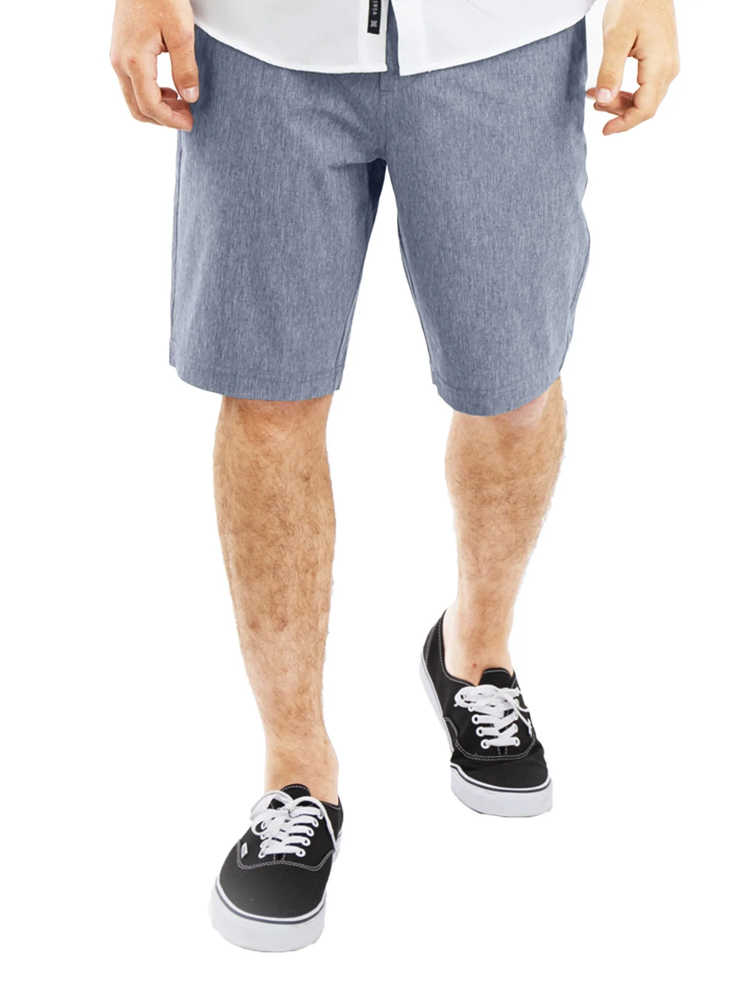 Alpha Mens Hybrid Shorts - Yarn Dye Charcoal
