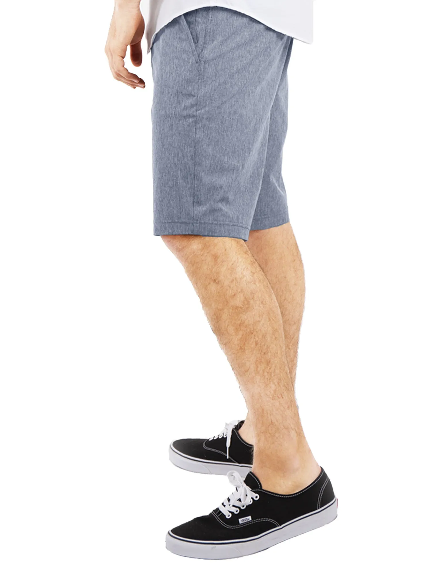 Alpha Mens Hybrid Shorts - Yarn Dye Charcoal