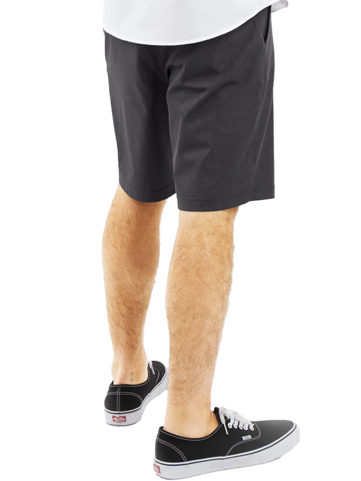 Alpha Mens Hybrid Shorts - Yarn Dye Charcoal