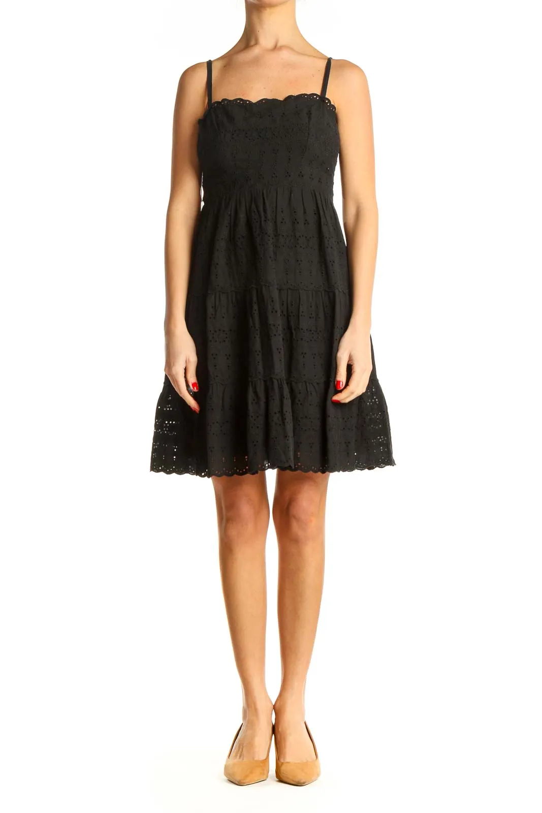 Black Lace Chic Fit & Flare Dress
