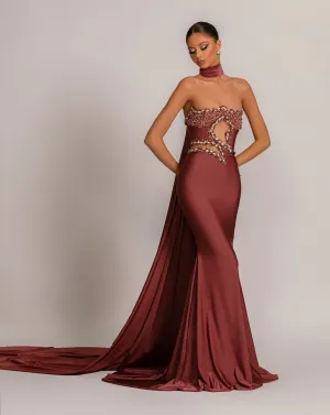 Callie Elegant Off-Shoulder  Evening Dress