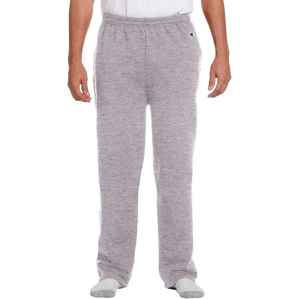 Champion Men's Sweatpants EcoSmart Open-Bottom Casual Relaxed Elastic Waist P800