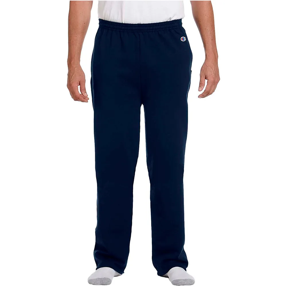 Champion Men's Sweatpants EcoSmart Open-Bottom Casual Relaxed Elastic Waist P800