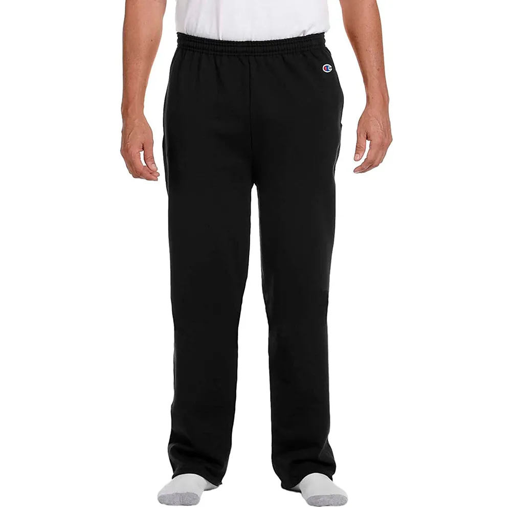 Champion Men's Sweatpants EcoSmart Open-Bottom Casual Relaxed Elastic Waist P800