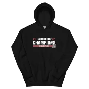 Chicago Wolves 2022 Calder Cup Champions Raise the Bar Adult Pullover Hoodie