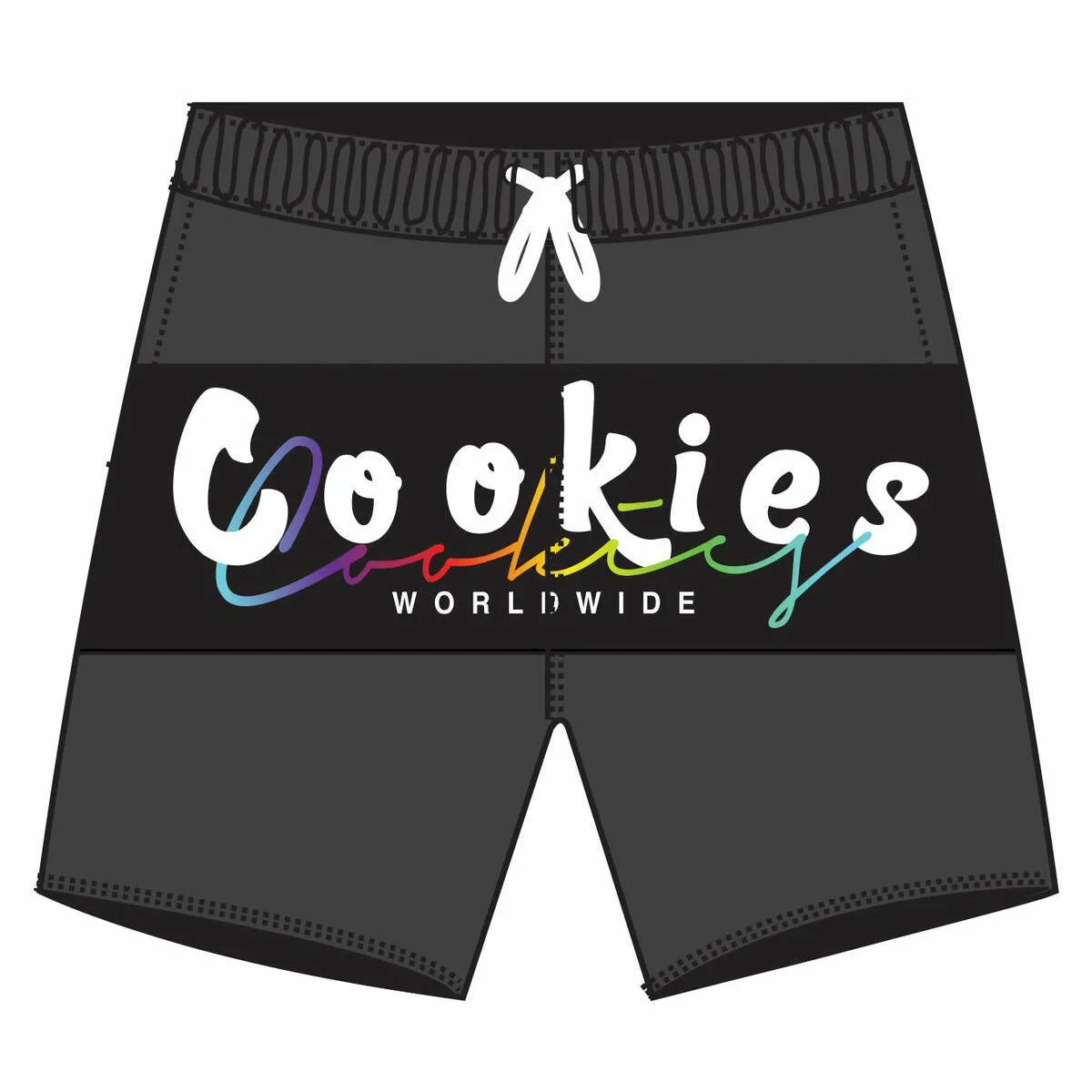 Cookies Versailles Black Swim Shorts