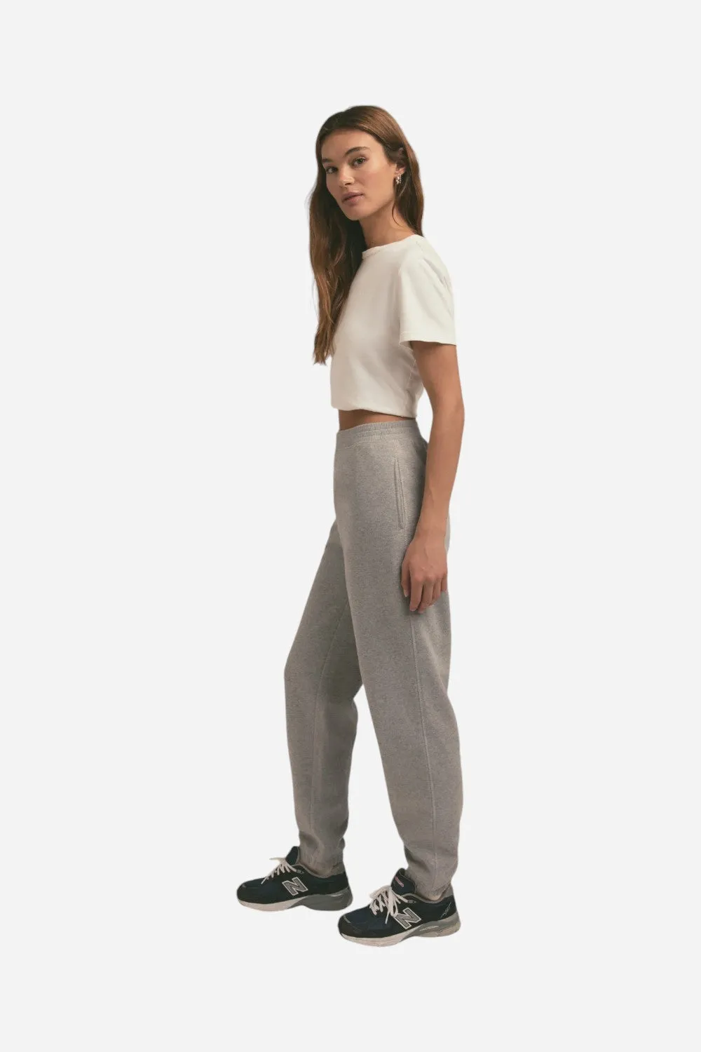 Favorite Daughter The Collegiate Jogger in Heather Grey