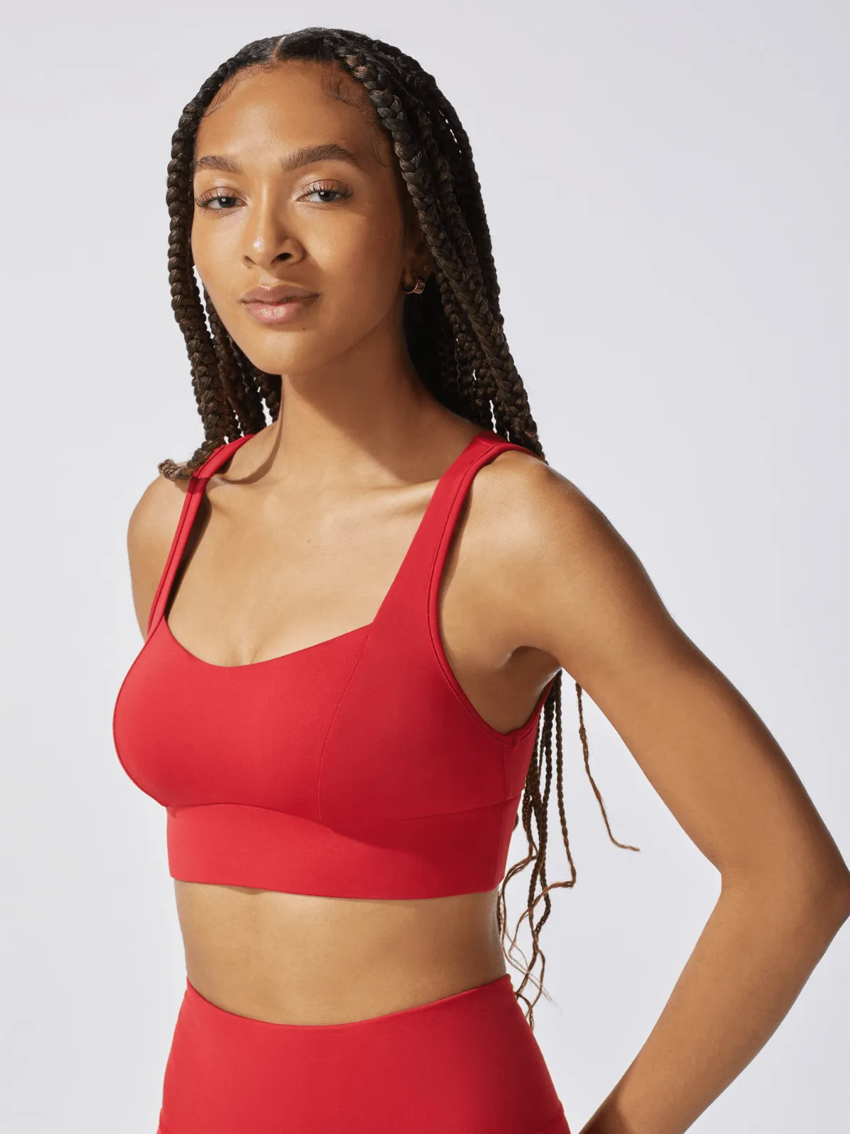 Fire Red Rebel Sports Bra