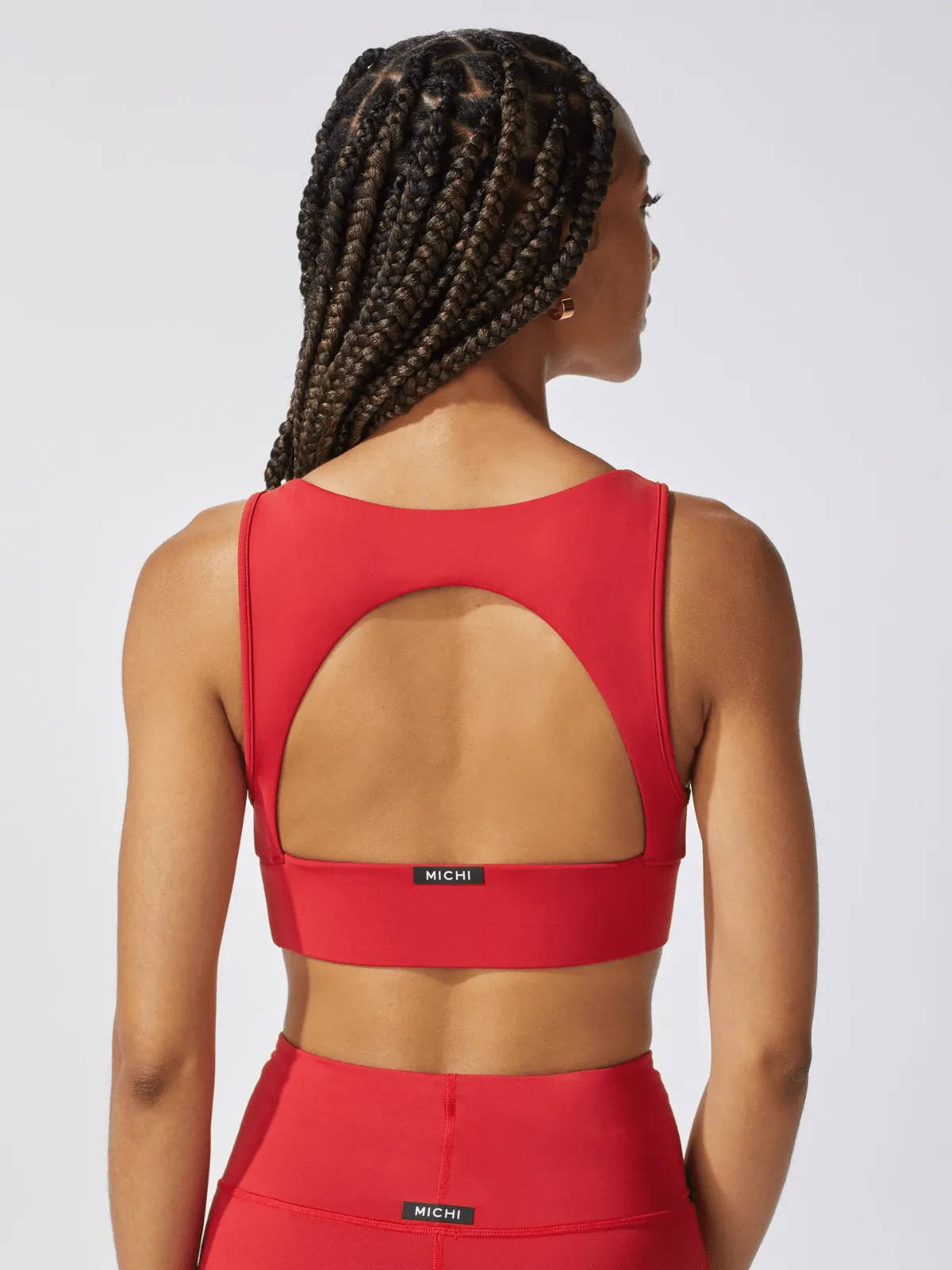 Fire Red Rebel Sports Bra
