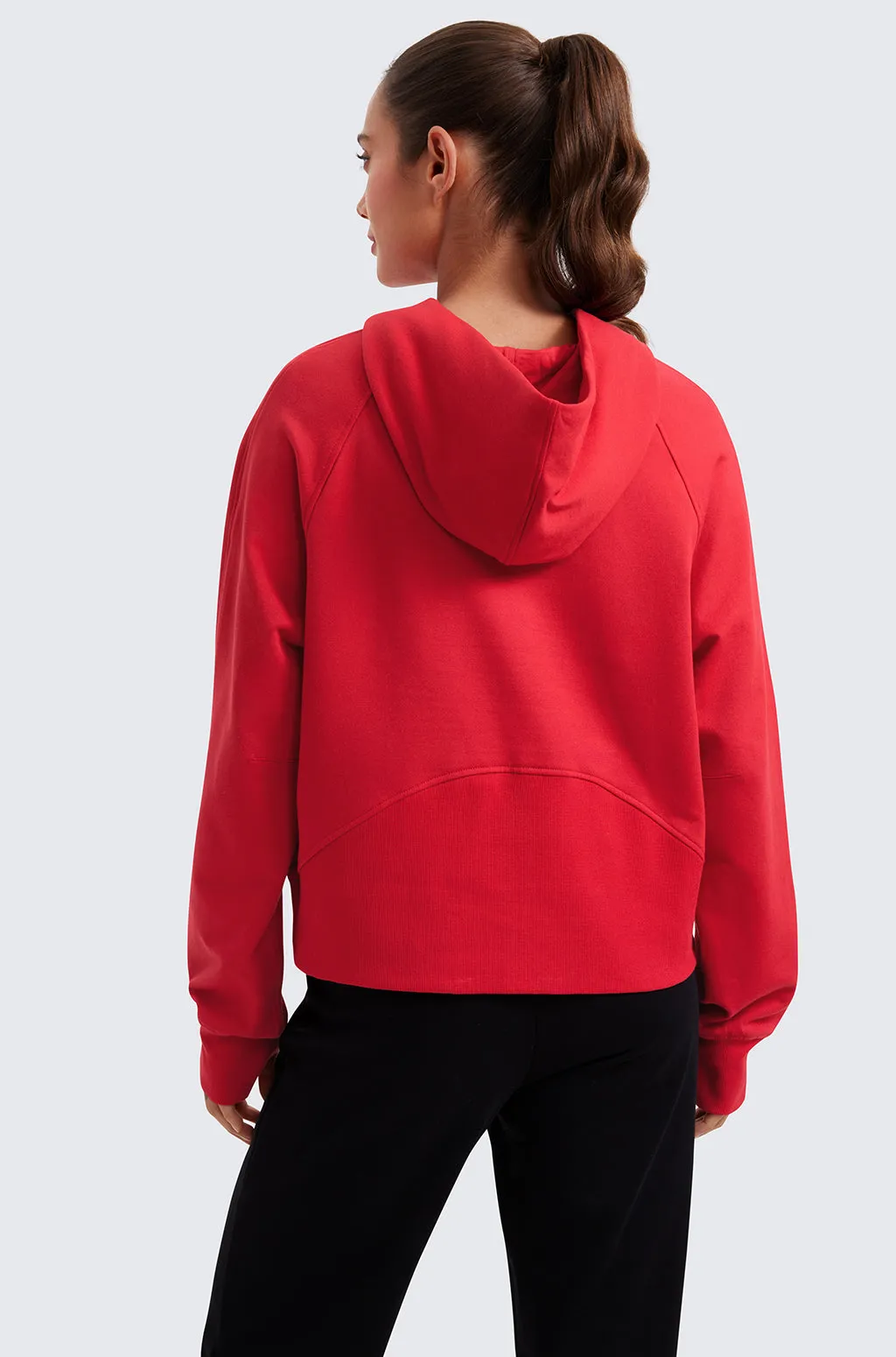 Fleece Mock Neck Hoodies
