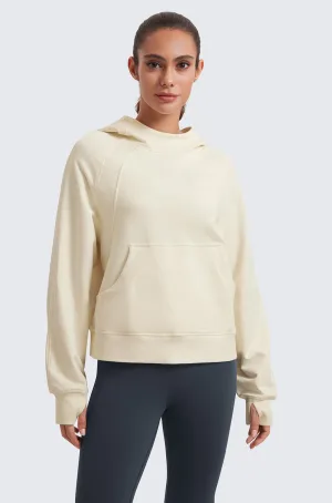 Fleece Mock Neck Hoodies