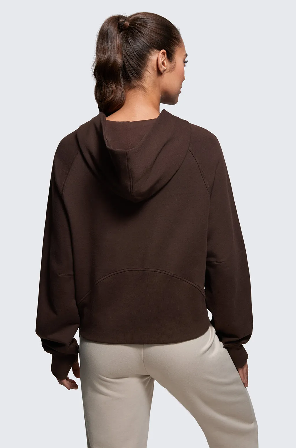 Fleece Mock Neck Hoodies