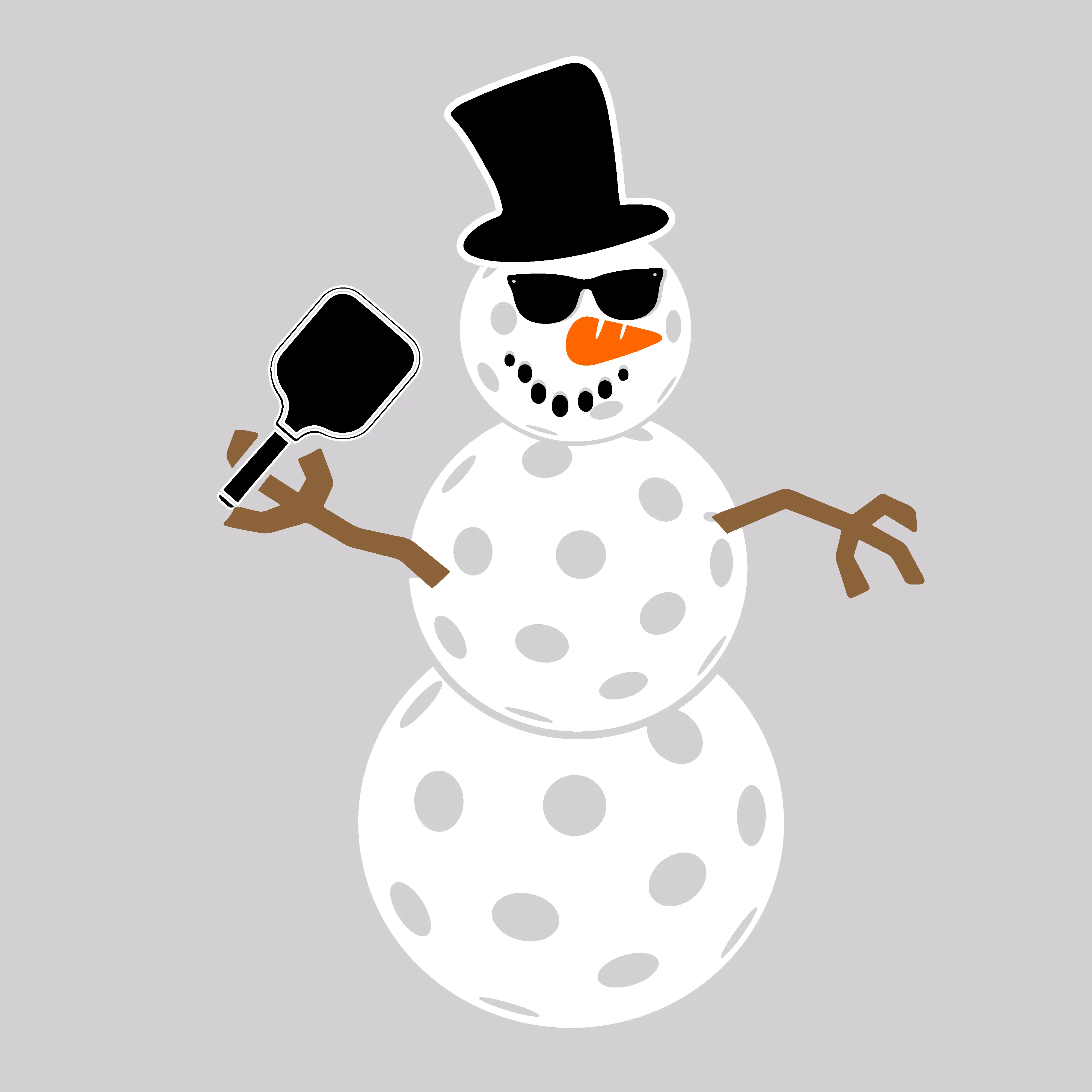 Frosty The Dinking Snowman | Women’s Sleeveless Pickleball Shirt | 100% Polyester