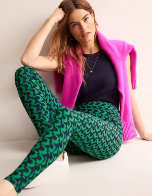 High Waist Pocket Leggings-Green Tambourine, Arc Geo
