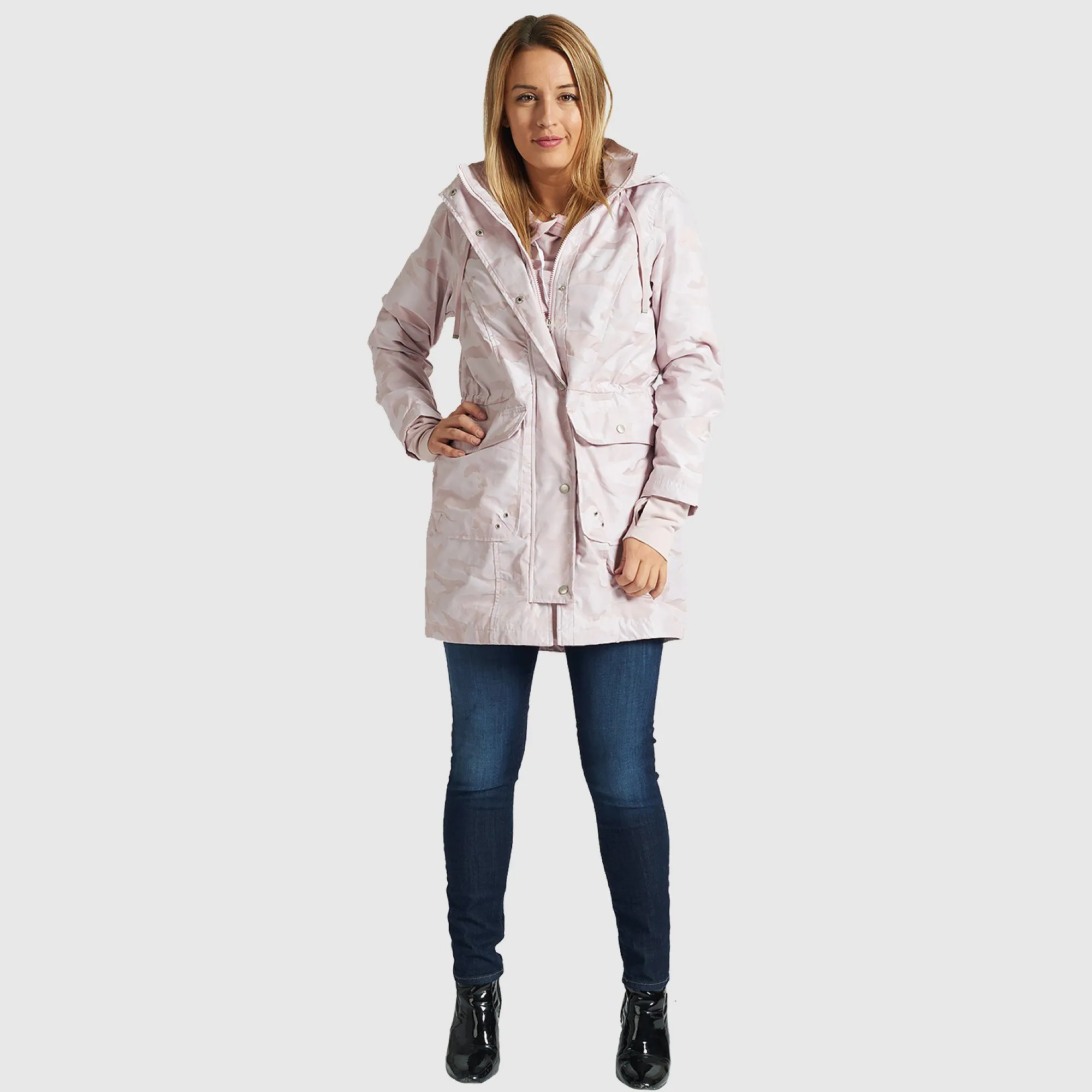 Hooded Jacket - Pink Camo