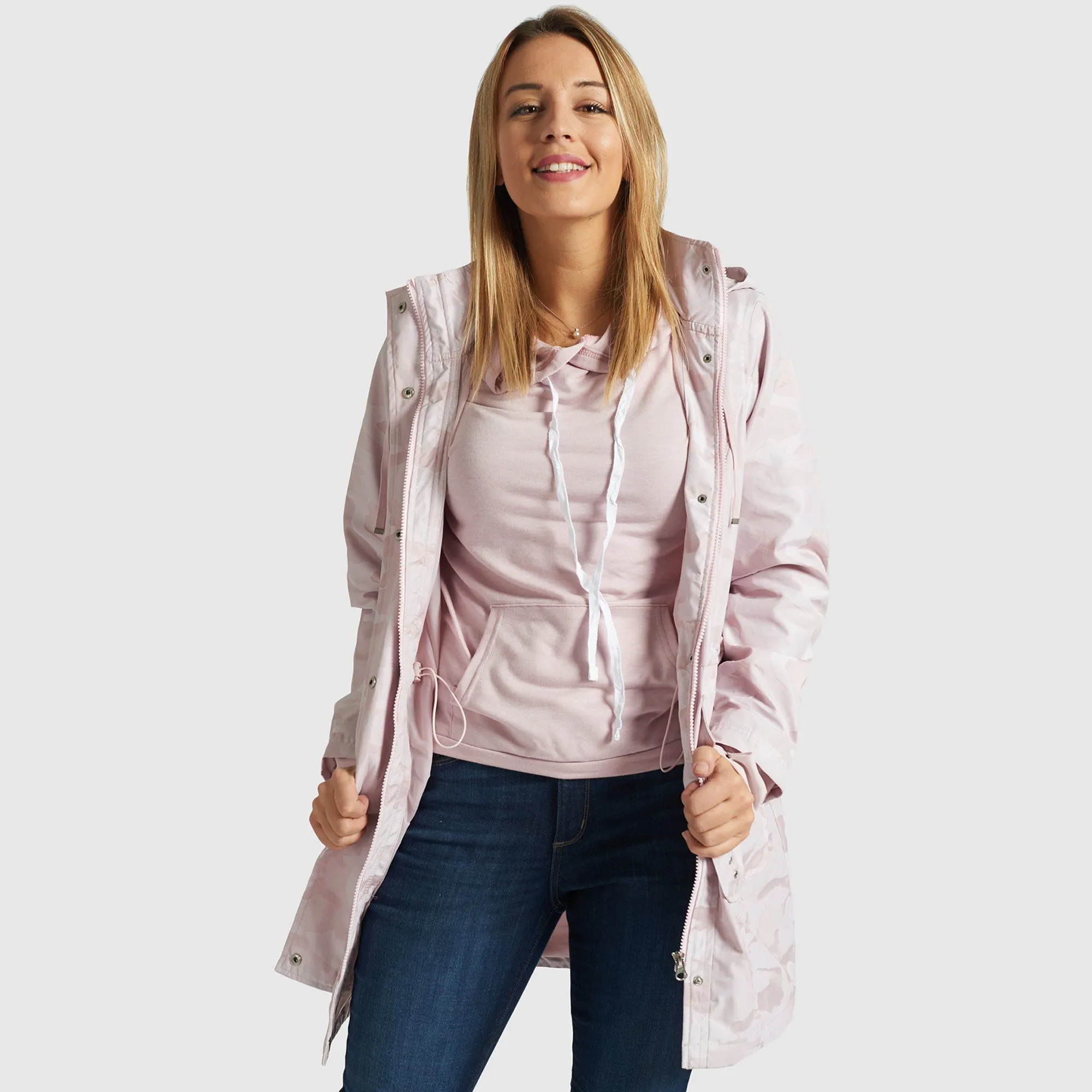 Hooded Jacket - Pink Camo