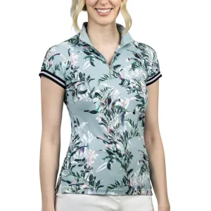 Kastel Denmark Sage Botanical Cap Sleeve with Trim