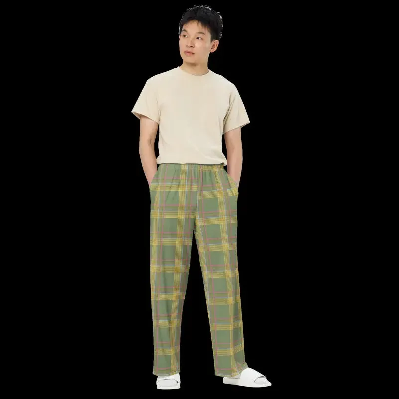 Luxurious Green Wide Leg Pants Party Vibes
