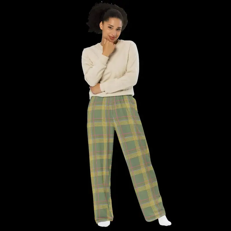 Luxurious Green Wide Leg Pants Party Vibes