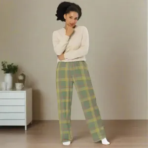 Luxurious Green Wide Leg Pants Party Vibes