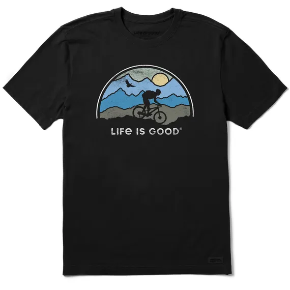 Men's Beautiful Biking Short-Sleeve Crusher Tee - Jet Black