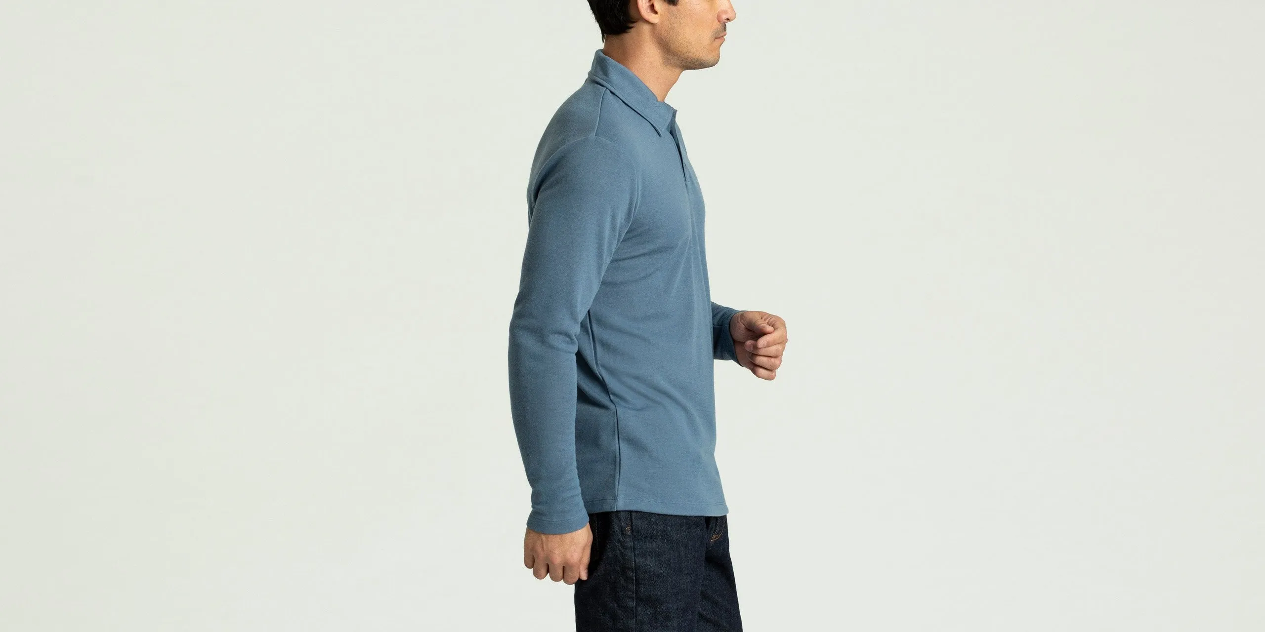 Merino Long-Sleeve Polo