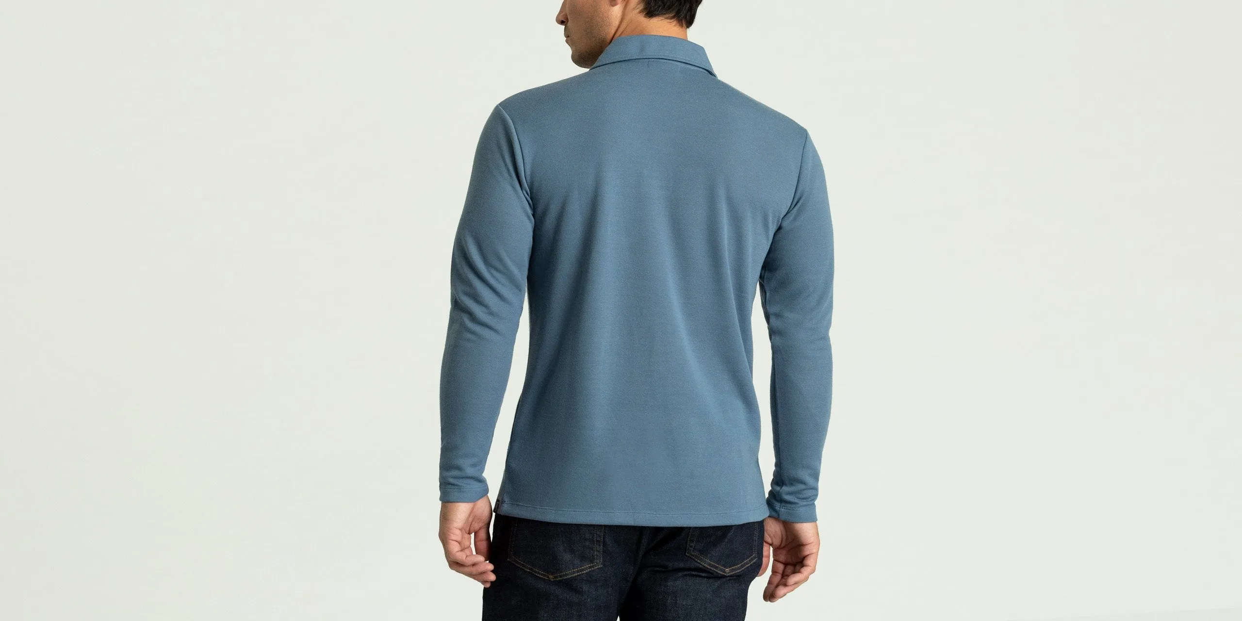 Merino Long-Sleeve Polo