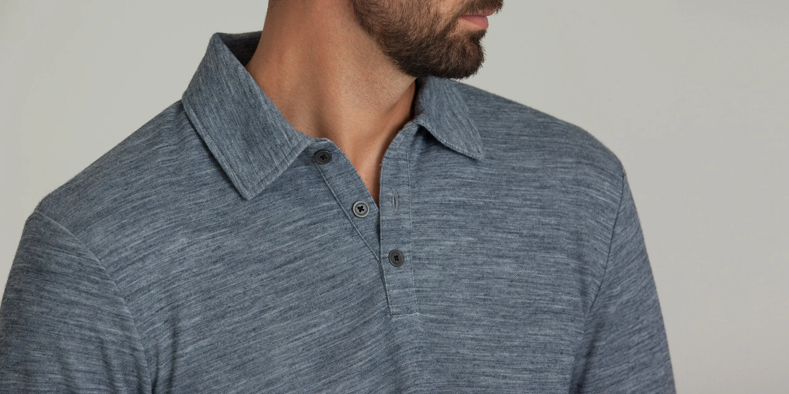 Merino Long-Sleeve Polo