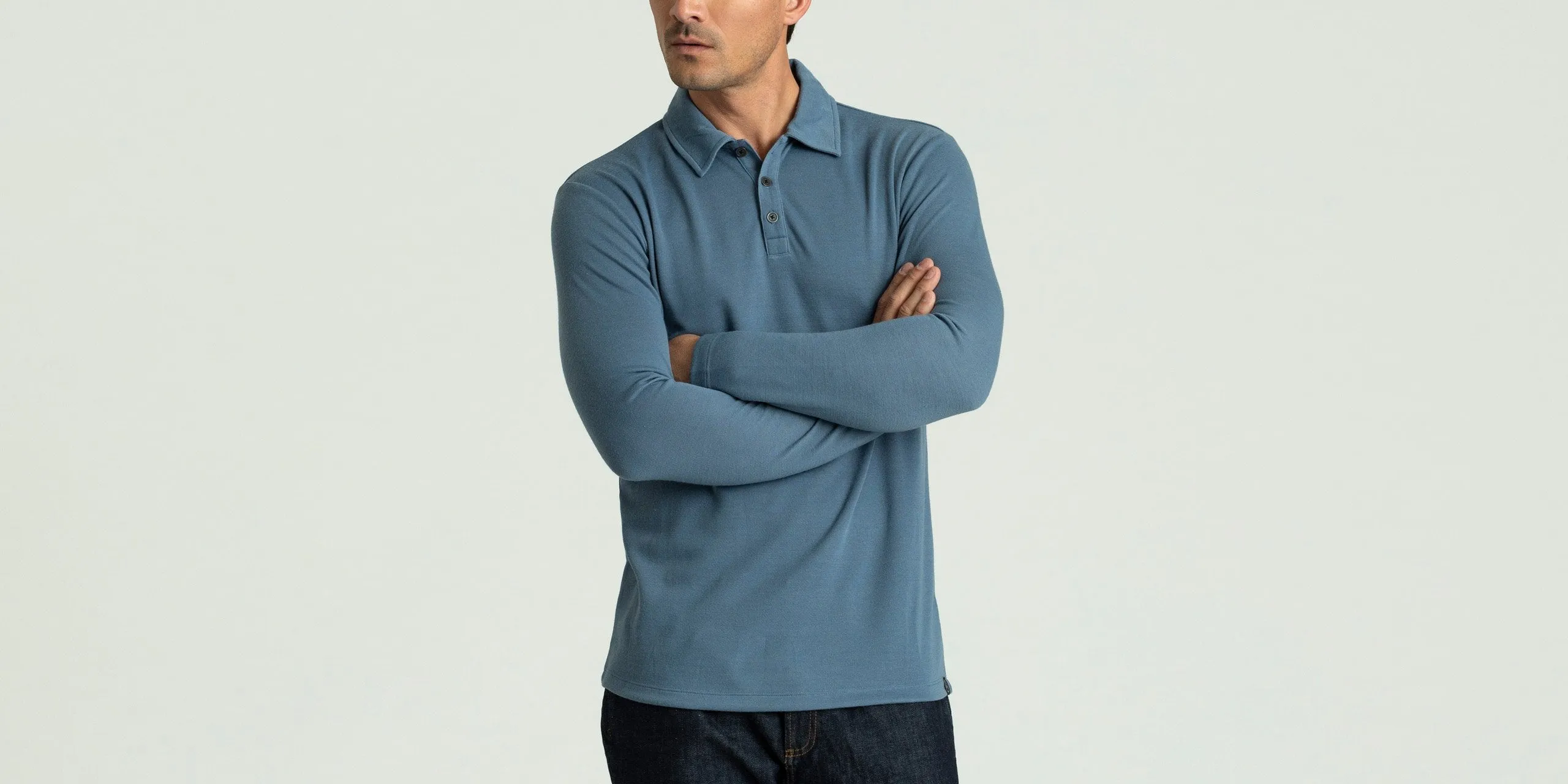 Merino Long-Sleeve Polo