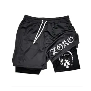 One Piece Gym Shorts Zoro