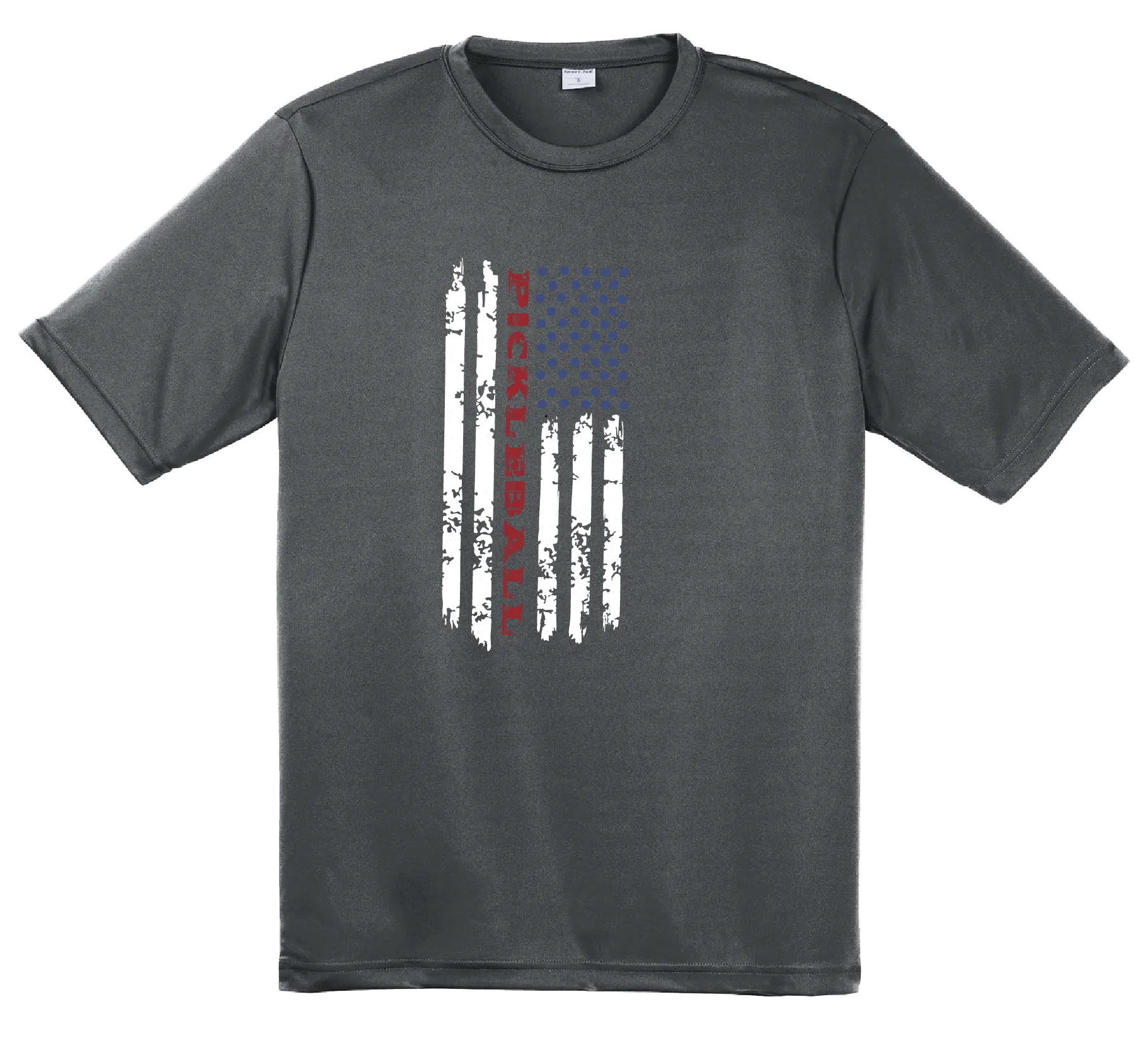 Pickleball Flag (Customizable) | Men's Short Sleeve Athletic Shirt | 100% Polyester