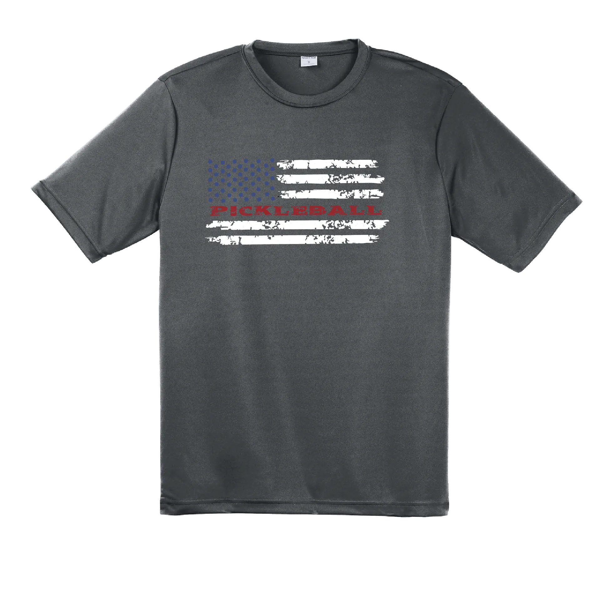 Pickleball Flag (Customizable) | Men's Short Sleeve Athletic Shirt | 100% Polyester