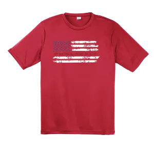 Pickleball Flag (Customizable) | Men's Short Sleeve Athletic Shirt | 100% Polyester