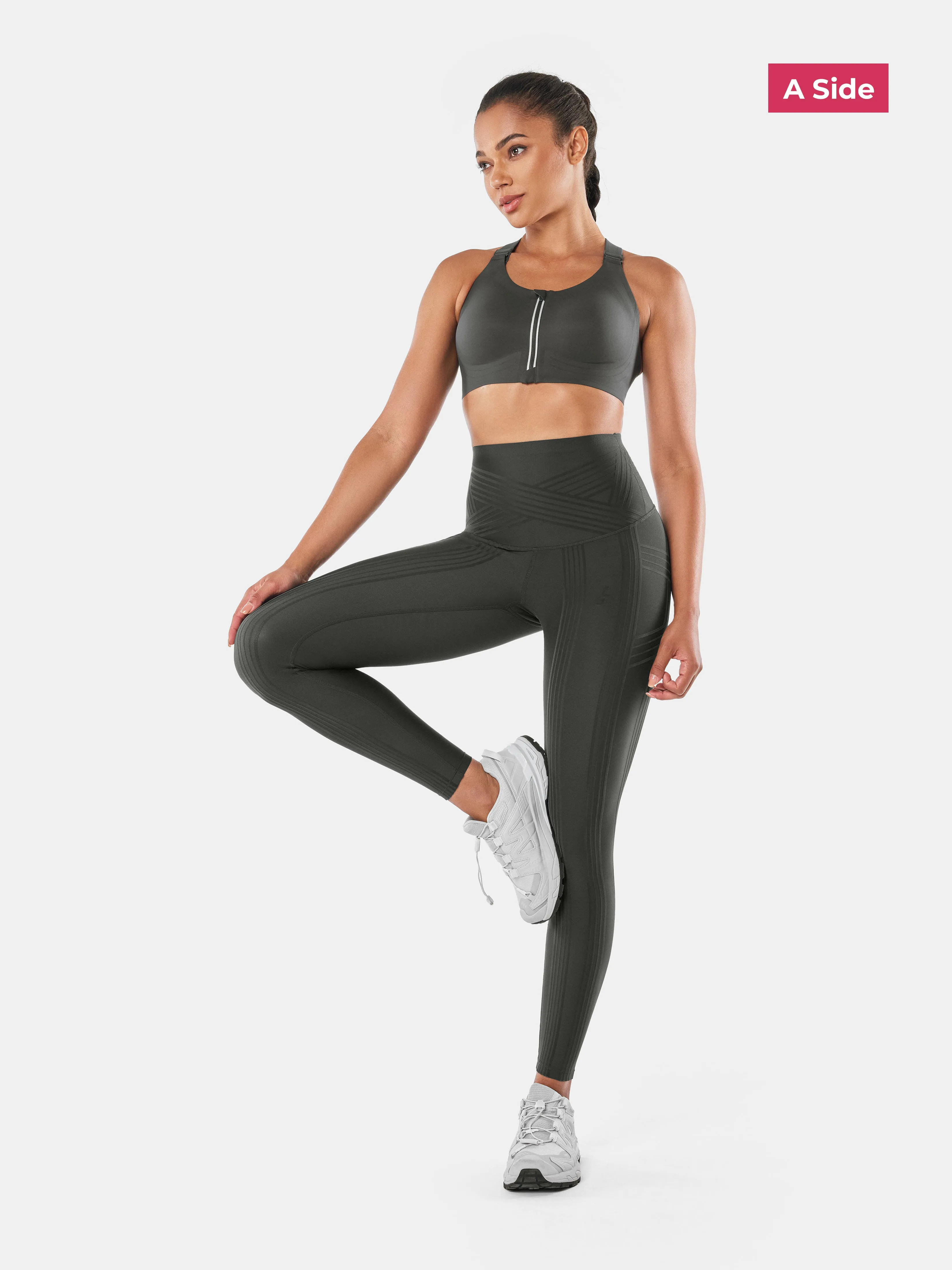 PowerBand Resistance Leggings (Reversible Wear)