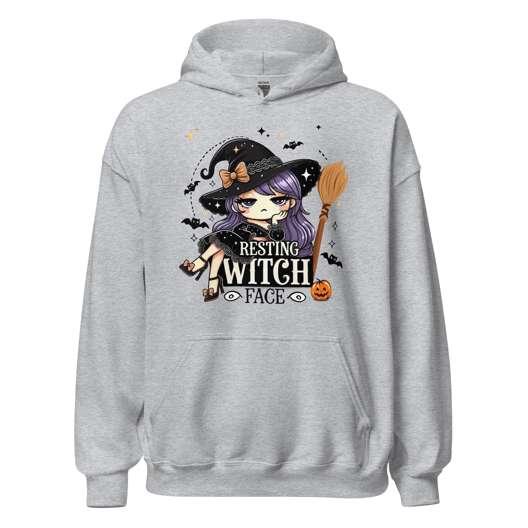 Resting Witch Face - Halloween Hoodie - Fun Witch Halloween Hoodie