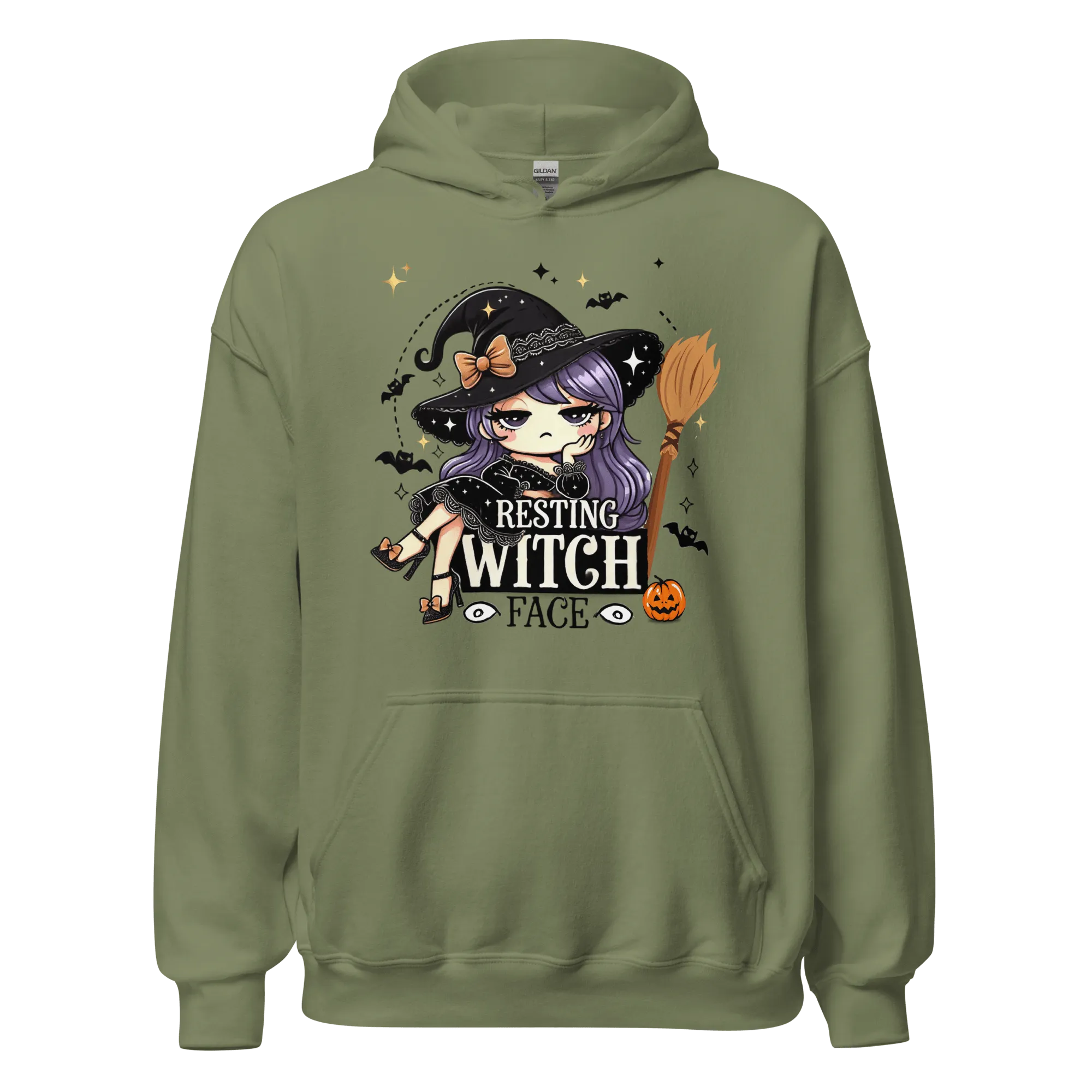 Resting Witch Face - Halloween Hoodie - Fun Witch Halloween Hoodie
