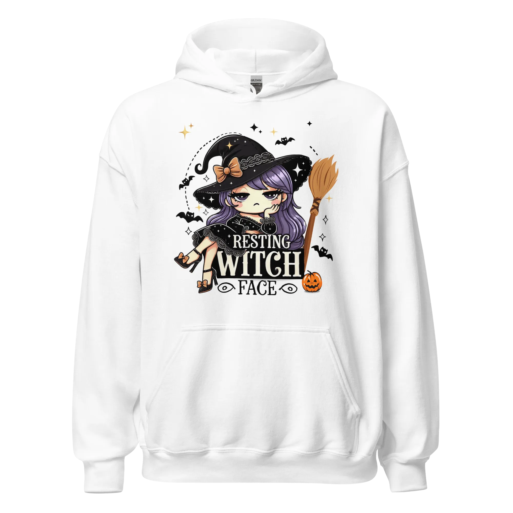 Resting Witch Face - Halloween Hoodie - Fun Witch Halloween Hoodie