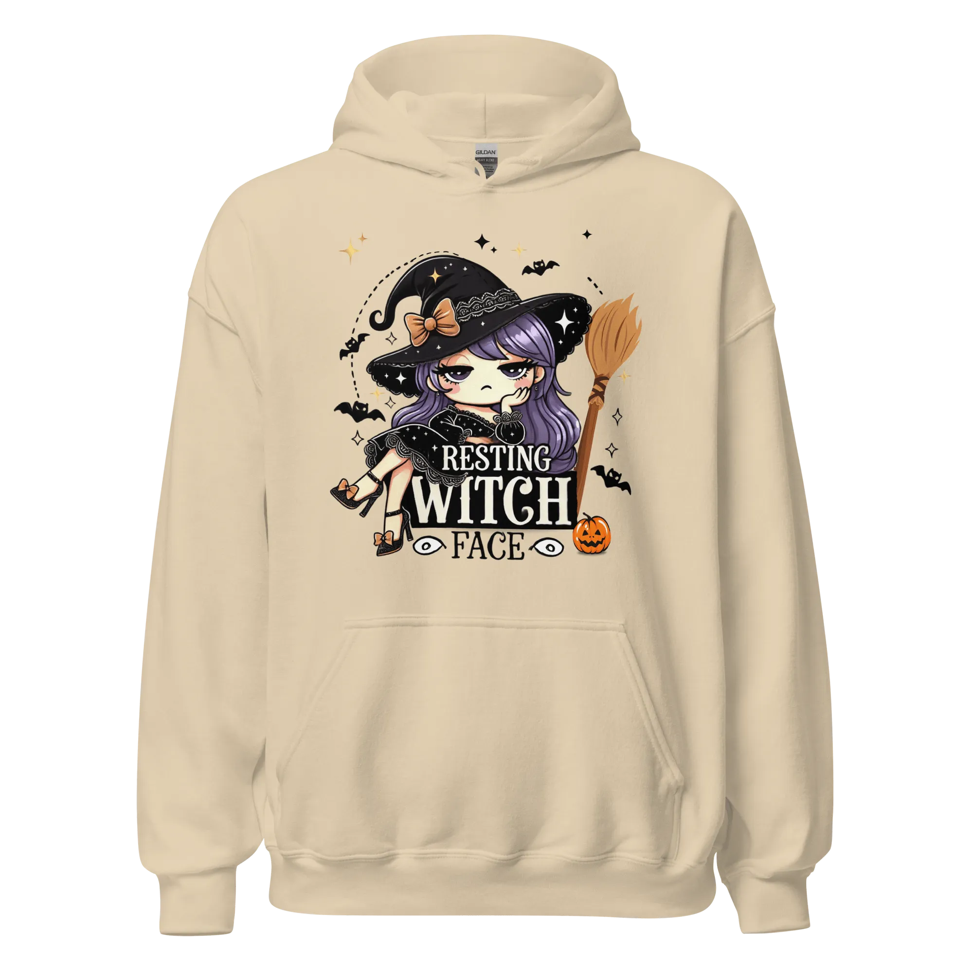 Resting Witch Face - Halloween Hoodie - Fun Witch Halloween Hoodie