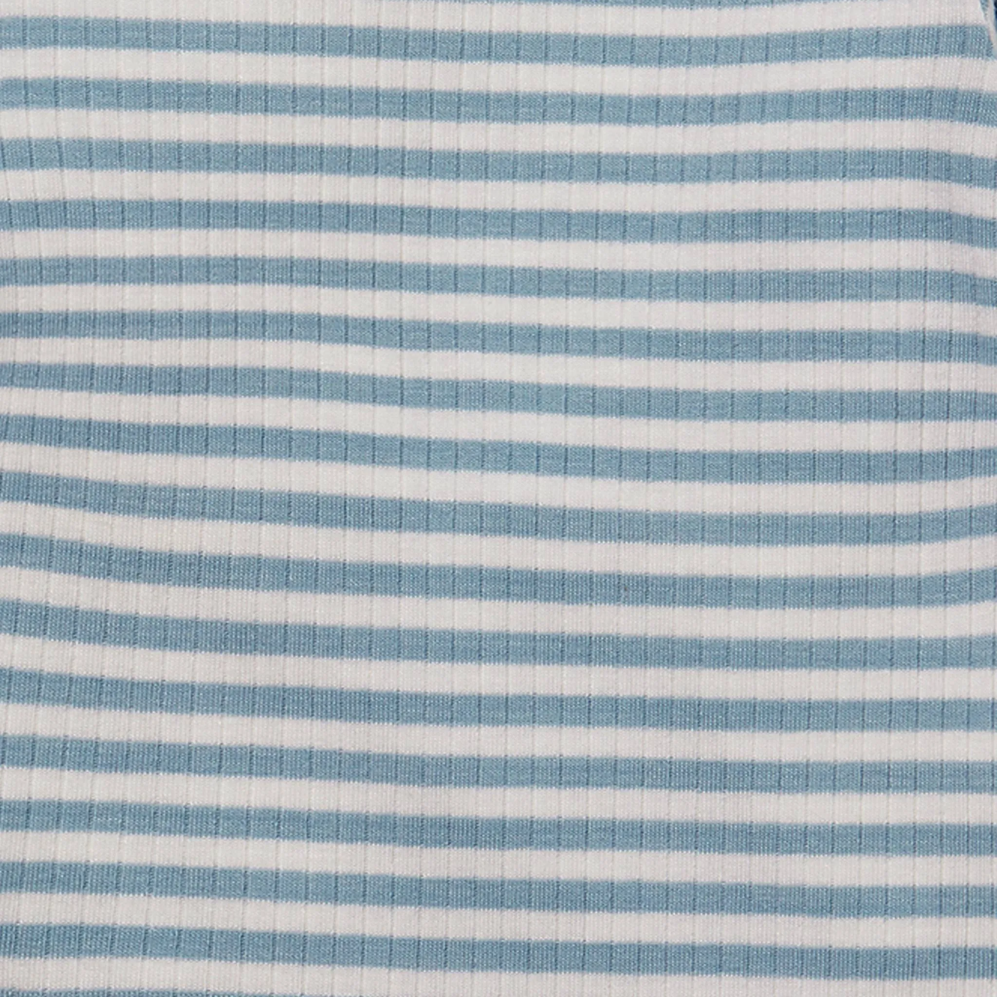 Sea Ribbed Stripe Tee & Shorts Outfit