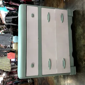 Shabby Chic Teal and White 3-Drawer Dresser