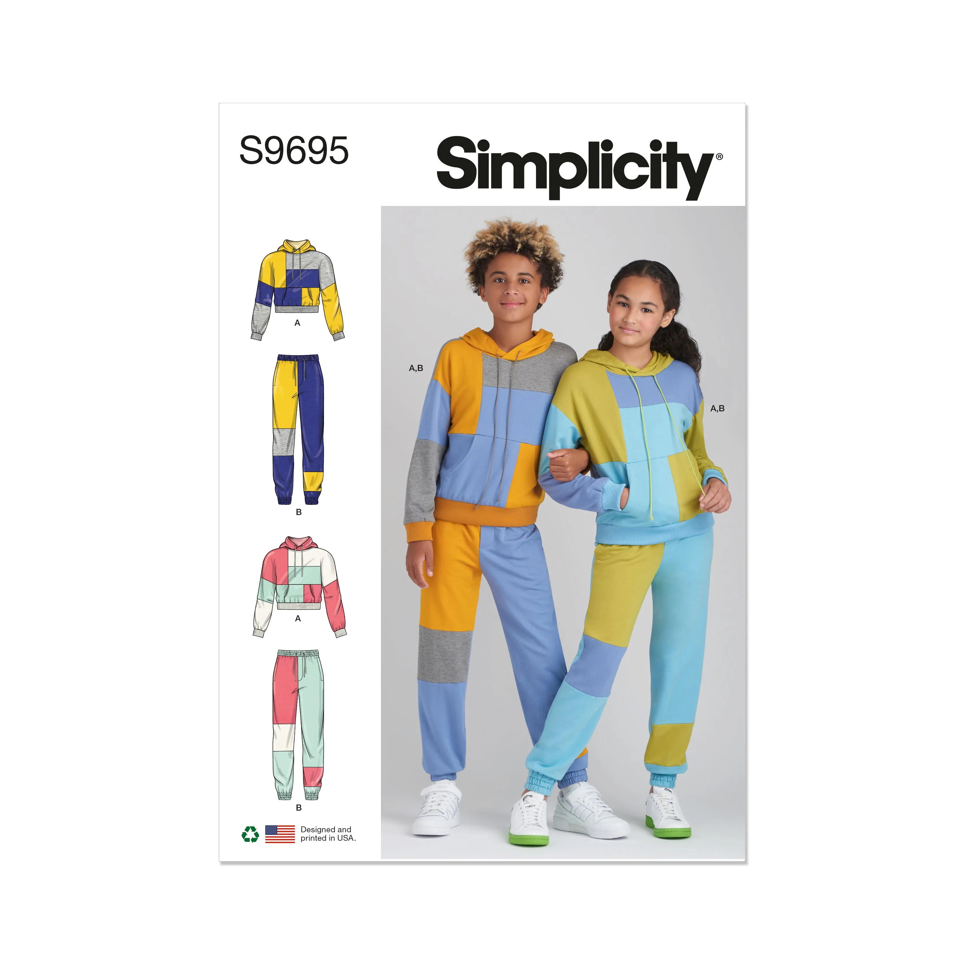 Simplicity Pattern S9695 Girl/Boy Sportswear