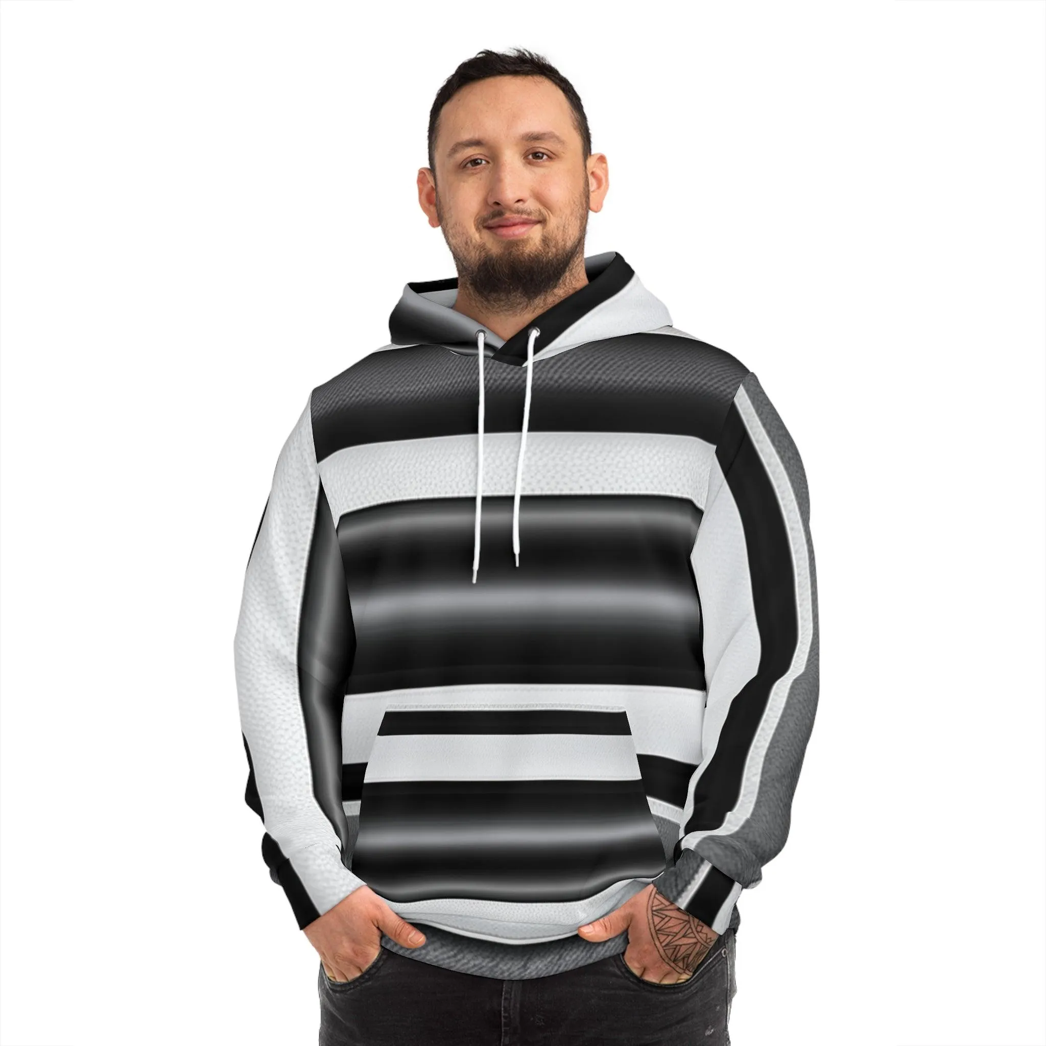 Stripe Type Fashion Hoodie