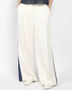 Sulivan Pants with Tuxedo Stripe bone and indigo
