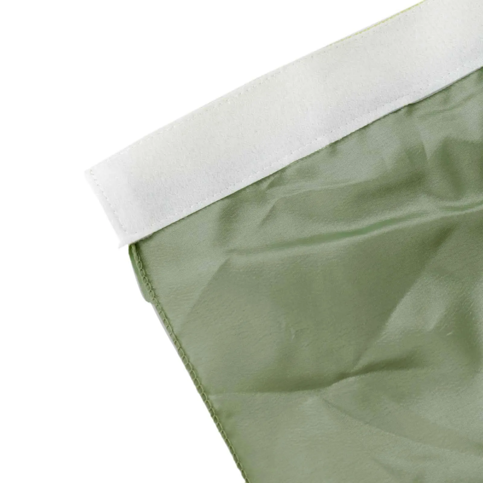 Taffeta Table Skirt 14ft Sage Green - Curly Willow Table Cover