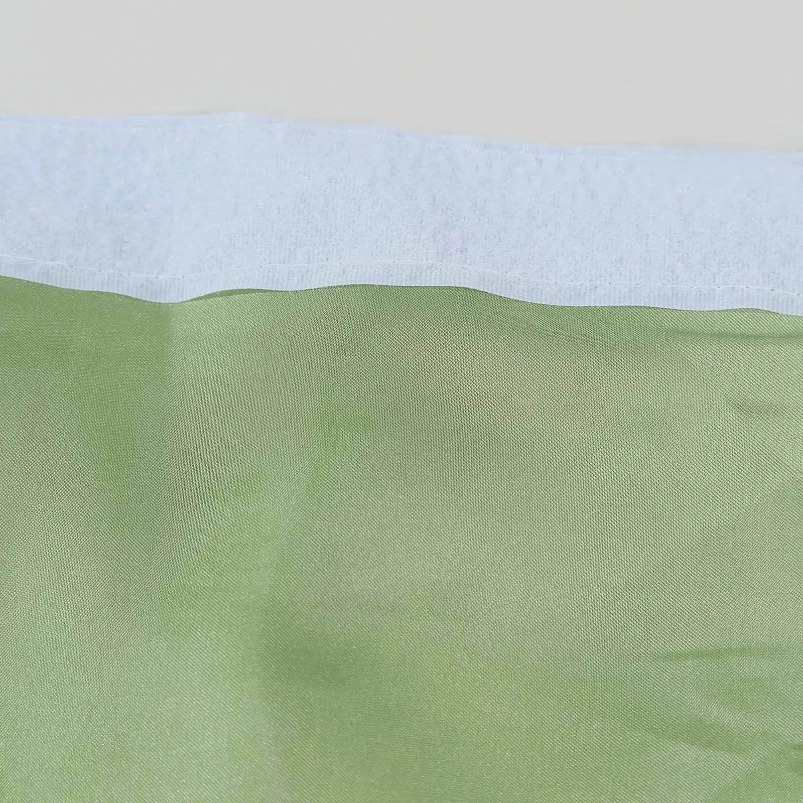 Taffeta Table Skirt 14ft Sage Green - Curly Willow Table Cover