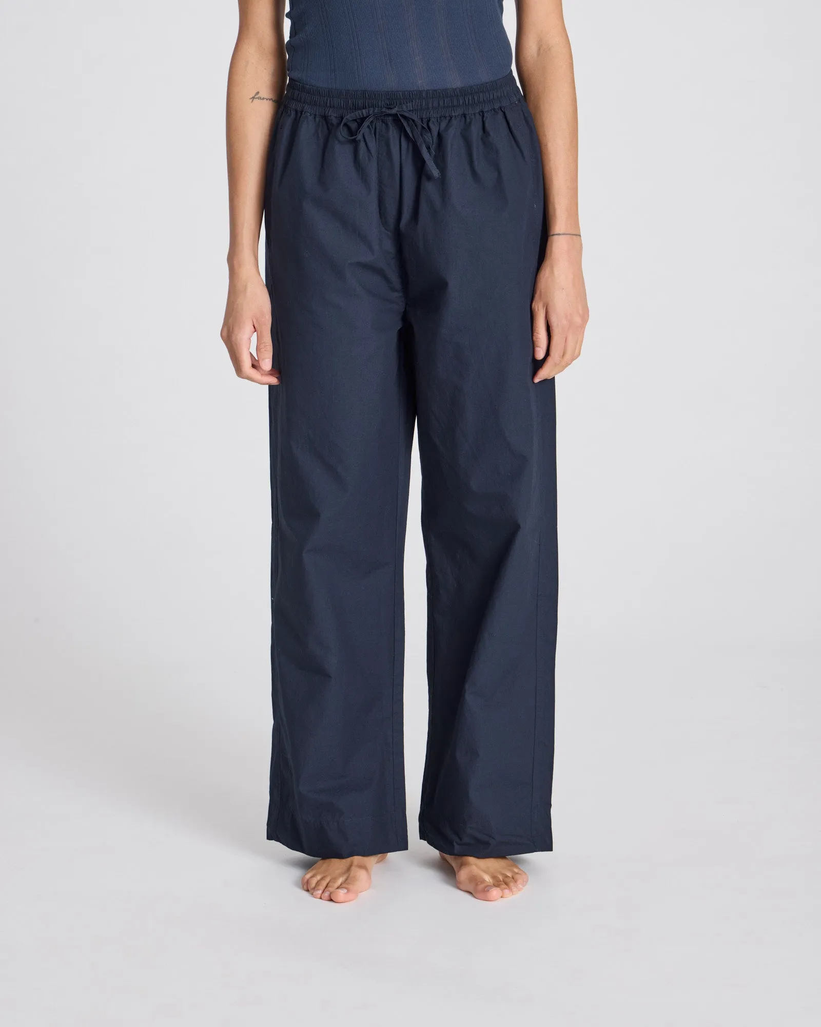 Thilde Pant Poplin GOTS 243975 - Midnight Blue