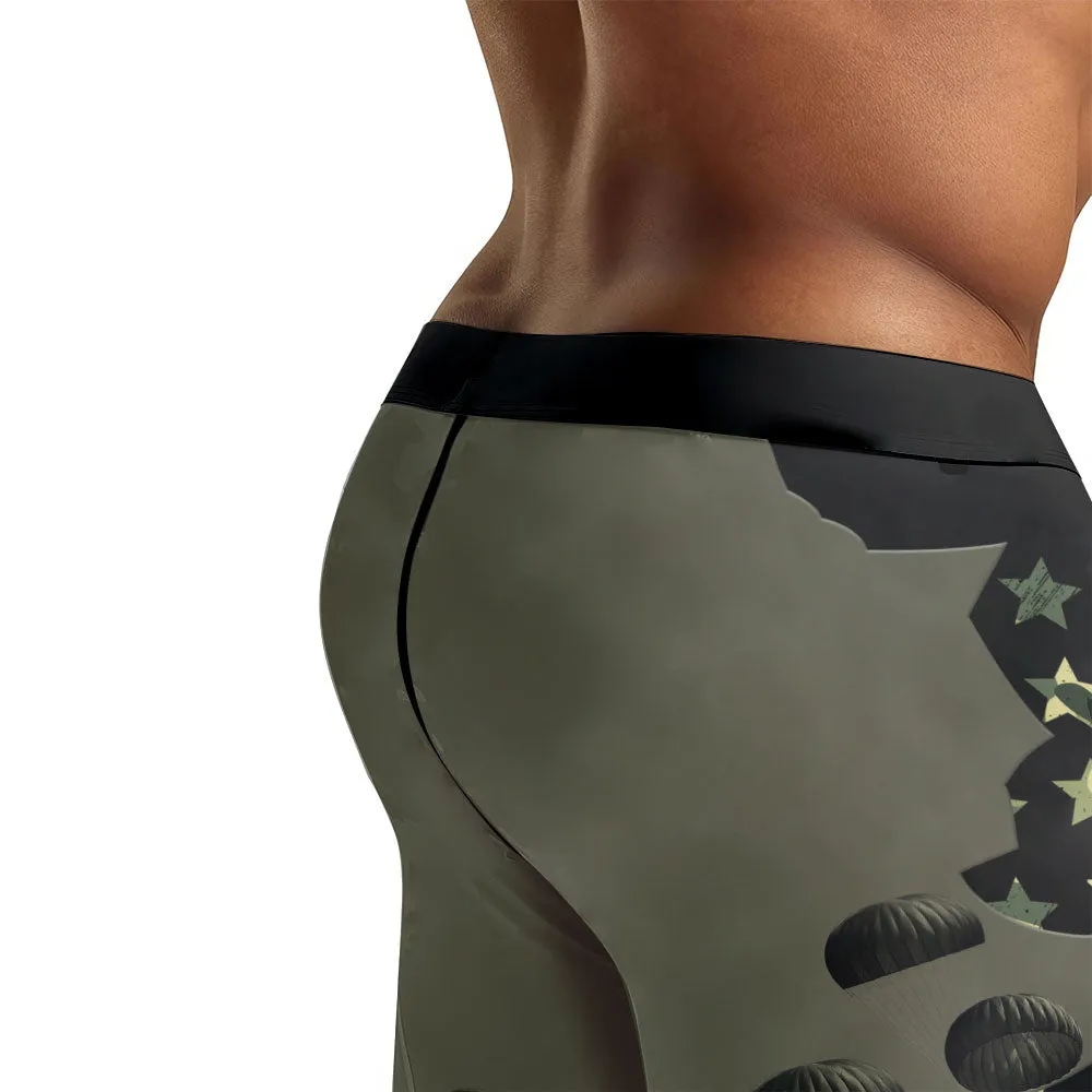 Veteran Military Parachutist Men's Compression Leggings